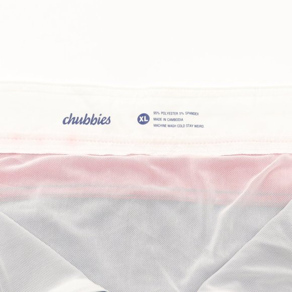 Chubbies Lined Swim Trunks Shorts 6" Made in USA Size XL Red/White/Blue - Picture 6 of 8